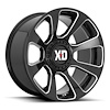 XD Wheels XD854 Reactor Wheel [Size: 20" x 9"] Gloss Black w/ Milled Accents - image 1
