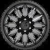 XD Wheels XD855 Luxe Wheel [Size: 20" x 10"] Gloss Black with Machined Gray Accents - image 4