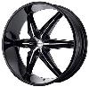 Helo Series 866 Black Wheel Size: 24" x 9-1/2" - image 1