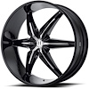 Helo Series 866 Black Wheel Size: 20" x 8-1/2" - image 1