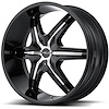 Helo Series HE891 Black Wheel Size: 22" x 9" - image 1