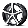 AMERICAN RACING TRIGGER GLOSS BLACK MACHINED 16 x 7 5x4.5/120 40 5.57 - image 1