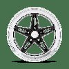 VN514BE18701200 VN514 GROOVE Wheel [Size: 18"x7"] Gloss Black Milled w/Diamond Cut Lip Finish - image 3
