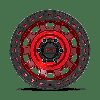 KM23679050915N KM236 TANK Beadlock Wheel [Size: 17"x9"] Candy Red Finish - image 3