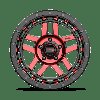 KM54079050912N KM540 RECON Wheel [Size: 17"x9"] Gloss Black Machined w/Red Tint Finish - image 3