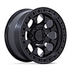 KM550MX18905018 KM550 RIOT SBL Wheel [Size: 18"x9"] Satin Black Finish - image 1
