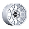 KM730SD17856325 KM730 HATCHET Wheel [Size: 17"x8.5"] Gloss Silver w/Machined Face Finish - image 1