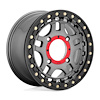 KS24057044438 KS240 RECON Beadlock Wheel [Size: 15"x7"] Gun Metal w/Gloss Black Ring Finish - image 1