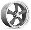 VN215 Series Classic Torq-Thrust II Wheel Size: 17" x 8", Bolt Pattern: 4.75" [Mag Gray w/ Machined Lip] - image 1