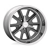 AMERICAN RACING 427 SHELBY COBRA TWO-PIECE MAG GRAY CENTER POLISHED BARREL 18 x 9.5 5x4.5 6 5.49 - image 1