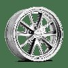 AMERICAN RACING 427 SHELBY COBRA TWO-PIECE POLISHED 17 x 11 5X4.75 -76 3.01 - image 2