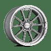 Draft Wheel 20"x8.5" 5 x 127 mm Bolt Pattern 4.99 in. Backspacing [Vintage Silver with Diamond Lip] - image 2