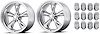 VN515 Series Classic Torq-Thrust II Wheel Kit: 17" x 7" - image 1