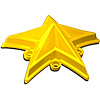 XD Center Cap Yellow Star Logo - image 1