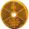 2014 Reflex Reflector 60mm Dia. Round Amber Lens ECE Approved - image 1