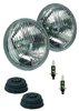5-3/4" Round Vision Plus Halogen Conversion Headlamp Kit Includes 2 Lamps, Dust Boots and Bulbs ECE Approved - image 3