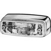 2694 Reverse Lamp Rectangle Clear Lens Chrome Housing 12V ECE Approved - image 1