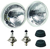5-3/4" Round Vision Plus Halogen Conversion Headlamp Kit Includes 2 Lamps, Dust Boots and Bulbs ECE Approved - image 1
