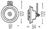 HORN DISC 24V 335HZ LTONE 72W M26 - image 2