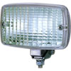 2985 Reverse Lamp Rectangle Clear Lens Chrome Housing ECE Approved - image 1