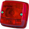 3014 Stop/Tail/License Plate Lamp Square Red Lens Bulbs Not Incl. ECE Approved - image 1