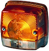 3014 Turn/Side Marker Lamp Square Amber/White Lens Bulbs Not Incl. ECE Approved - image 1