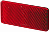 3326 Reflex Reflector Rectangle Red Lens w/Adhesive ECE Approved 2 Per Package - image 1