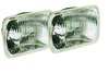 7" x 6" Halogen Conversion Headlamp Kit Includes 2 Lamps, Bulbs and Dust Boots ECE Approved - image 2