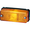 3748 Side Marker Lamp Rectangle Amber Lens w/ Reflex Reflector Bulb Not Incl. ECE Approved - image 1
