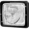 138x124mm Flush Mount Headlamp Square Clear Lens 60/55W ECE Approved - image 1