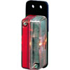 5020 Clearance Lamp Rectangle White/Red Lens Bulb Not Incl. ECE Approved w/Pendant Bracket - image 1