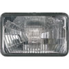 164x103mm Halogen Conversion Headlamp; Rectangle; Clear Lens; High/Low Beam; w/Position Lamp And Fix - image 1