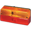 6356 Stop/Turn/Tail Lamp Rectangle Red/Amber Lens w/Reflex Reflector 12V ECE Approved - image 1