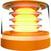 K-LED MultiFLASH LED Beacon Amber 2 Disc - image 1