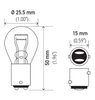 BULB 2057LL 12V 27/7W BAY15D S8 LONGLIFE - image 2