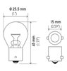 BULB 2396 12V 29W 40CP BA15S S8 - image 2