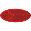 3160 Reflex Reflector Oval Red Lens w/Adhesive SAE Approved - image 1