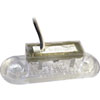 9510 LED Interior Lamp Oval Red Lens Wide Rim 1 in. x.3 in. 12V - image 1