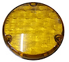 110mm Turn Lamp Amber Lens Black Bezel SAE Approved Front - image 1