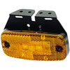 3639 LED Side Marker Lamp Rectangle Amber Lens w/Reflex Reflector And Bracket 12V ECE Approved - image 1