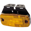 3640 LED Side Marker Lamp Rectangle Amber Lens w/Reflex Reflector And Bracket 24V ECE Approved - image 1