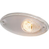 4295 Side Marker Lamp Oval White Lens 12V Front ECE Approved - image 1