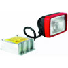 Picador Xenon Work Lamp Rectangle Glass Lens Black Housing w/Red Bezel Close Range Flush Mount 12V 35W - image 1