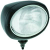 Oval 120 Halogen Work Lamp Clear Lens Black Housing Mid Range 12V 65W - image 1
