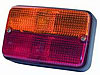 7131 Stop/Turn/Tail Lamp LH Driver Side Rectangle Amber And Red Lens 12V ECE Approved - image 1