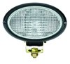 Oval 100 Halogen Work Lamp Clear Lens Black Housing Close Range 12V 55W Each - image 2