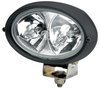 Oval 100 Halogen Work Lamp Clear Lens Black Housing Double Beam Long Range 12V 55W Each - image 2