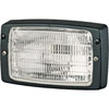 Module 6213 Halogen Work Lamp Rectangle Clear Lens Black Housing w/Flush Mount Long Range 12V 55W - image 1