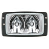 Module 6213 Halogen Work Lamp Rectangle Clear Lens Black Housing w/Flush Mount Double Beam Long Range 12V 55W Qty. 15 - image 1