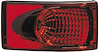 8805 Brilliant Wraparound Stop/Tail Lamp Rectangle Red Lens 12V SAE Approved - image 1
